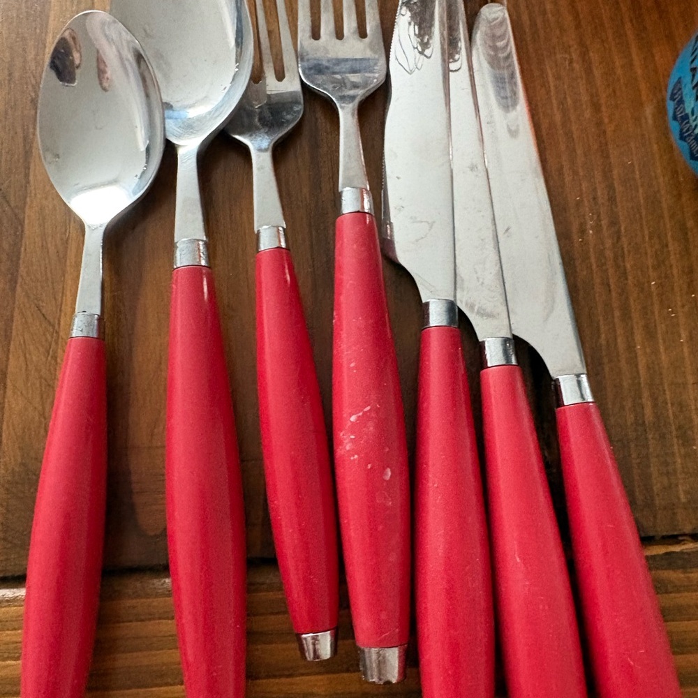 Fiesta Red Flatware Set